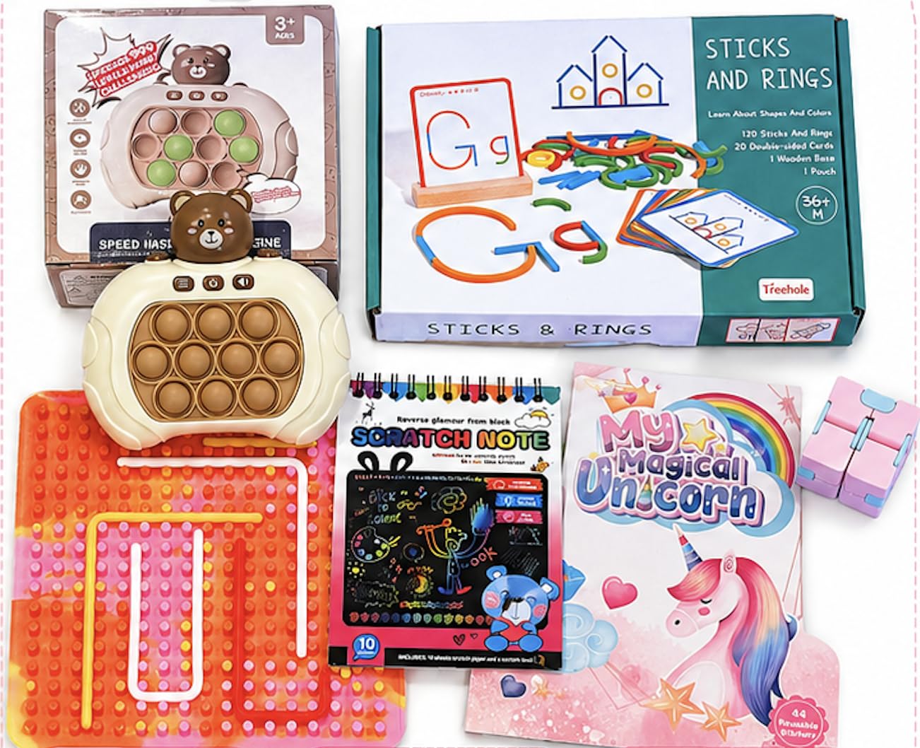 Calm Kids Sensory Kit Pink/Brown
