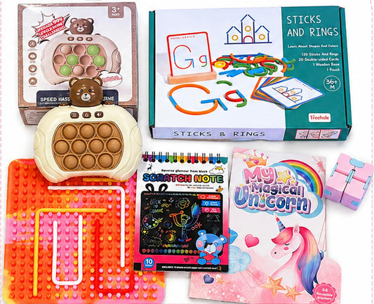 Calm Kids Sensory Kit Pink/Brown